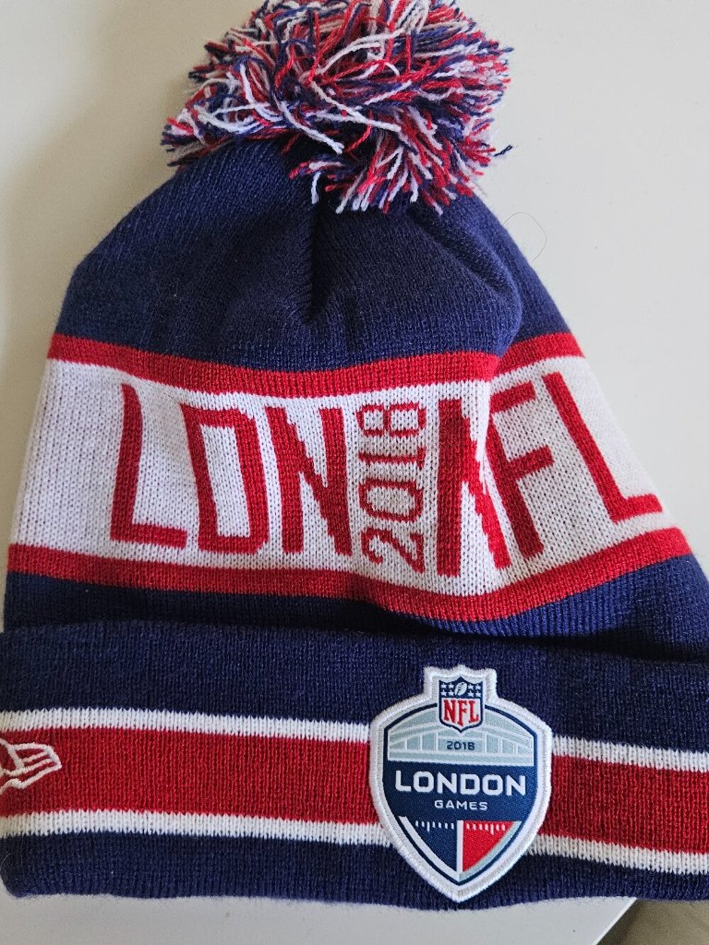 NFL London Games 2018 Knit Beanie Pom Hat